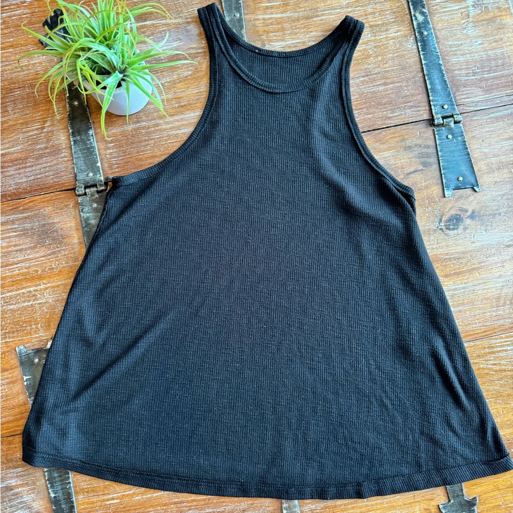 Ribbed Black Tank by Free People